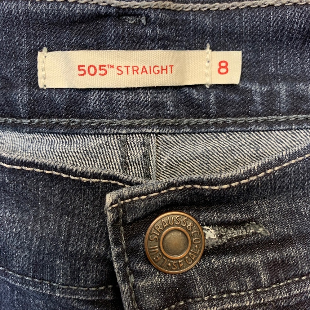 Levi’s 505 Blue Jeans Size 8M 29-32 - Picture 4 of 9